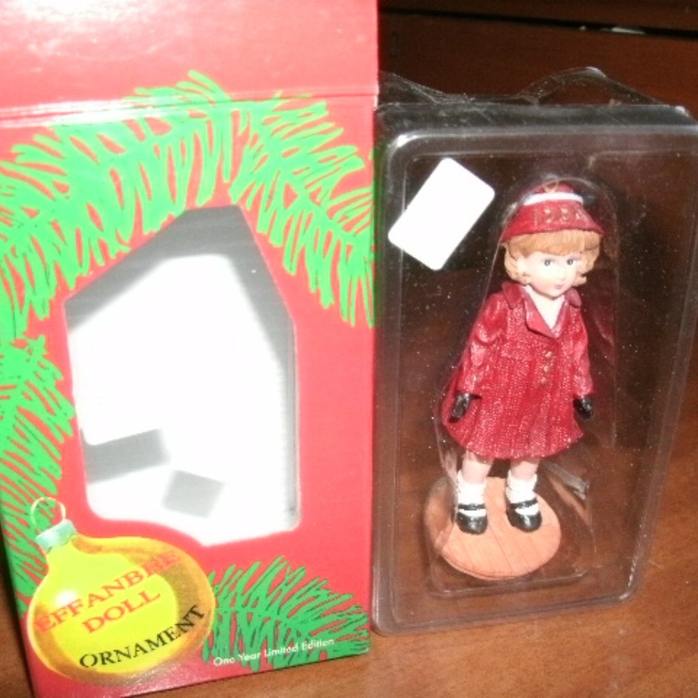 Effanbee American doll ornament. 1998